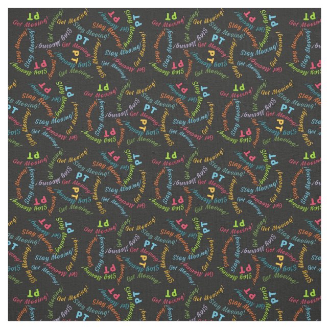 Physiotherapeut Schwarz Stoff (Muster)