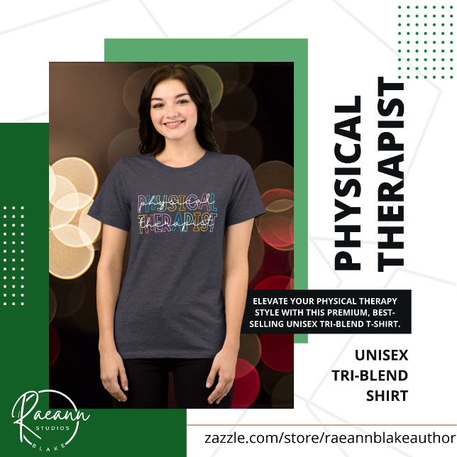 Physiotherapeut Unisex Tri-Blend Shirt (Von Creator hochgeladen)