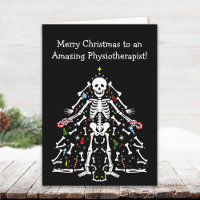 Physiotherapeut Weihnachtsbaum Skelett