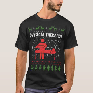 Physiotherapeut Xmas PT Physikalische Therapie Ugl T-Shirt