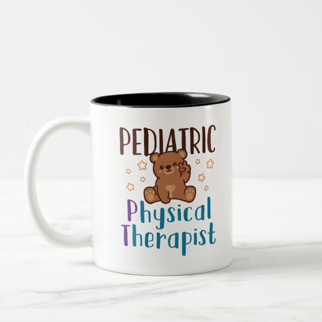 Physiotherapeut Zweifarbige Tasse (Links)