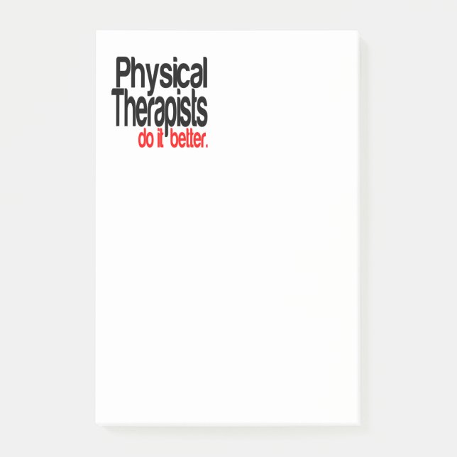 Physiotherapeuten machen es besser post-it klebezettel (Vorderseite)