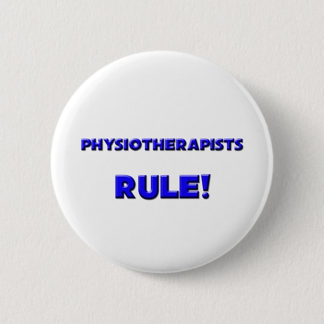 Physiotherapeuten-Regel! Button (Vorderseite)