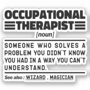 Physiotherapeutin Noun Aufkleber