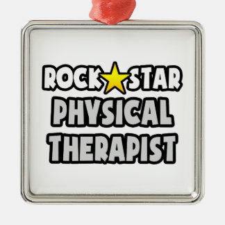 Physiotherapeutin Rock Star Ornament Aus Metall