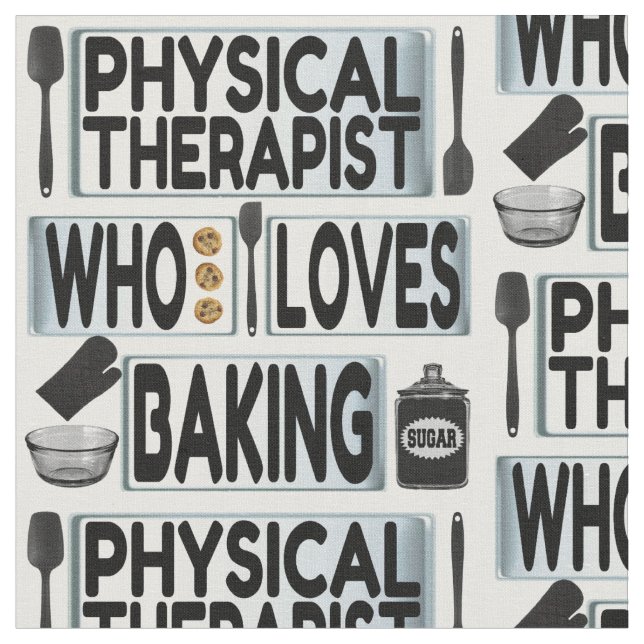 Physiotherapeutische Lieben Backen Stoff (Nahaufnahme)