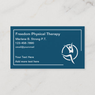 PhysiotherapeutModern Business Cards Visitenkarte