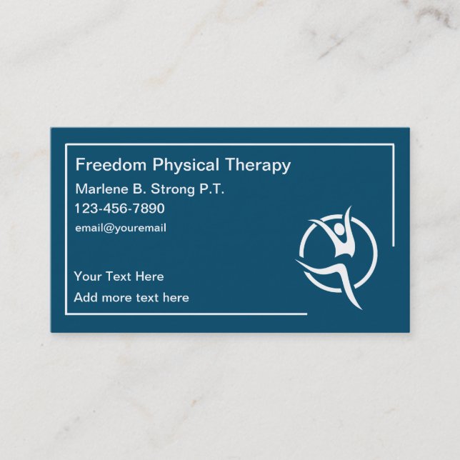 PhysiotherapeutModern Business Cards Visitenkarte (Vorderseite)
