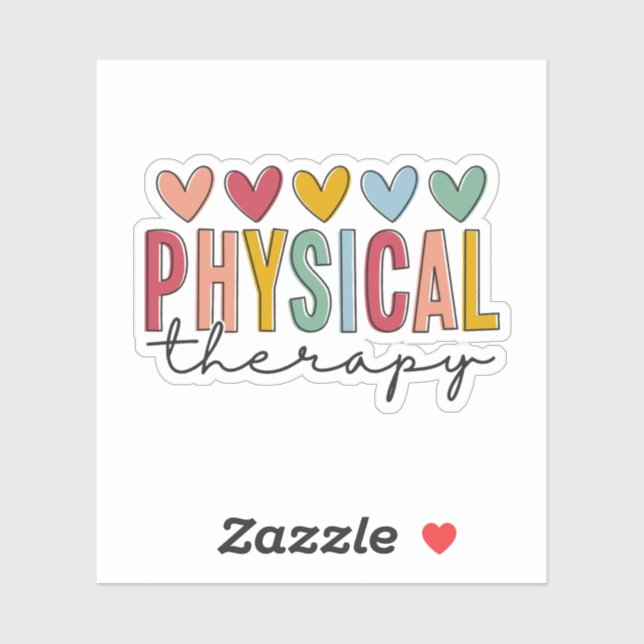 Physiotherapie Aufkleber (Blatt)