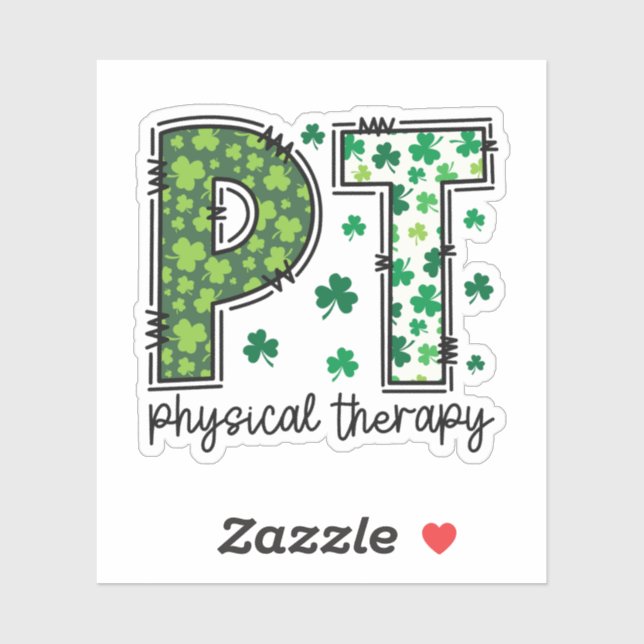 Physiotherapie Aufkleber (Blatt)