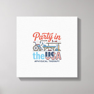 Physiotherapie-Party in den USA Vintage T-Shirt_ Leinwanddruck