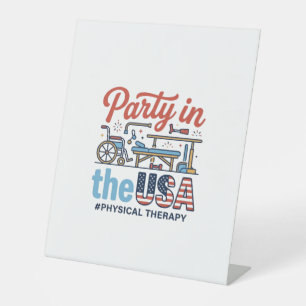 Physiotherapie-Party in den USA Vintage T-Shirt_ Sockelschild