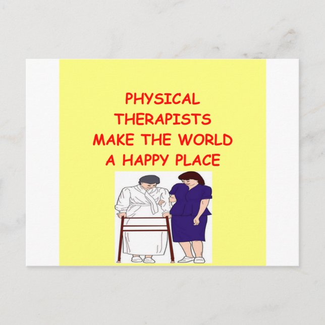 Physiotherapie Postkarte (Vorderseite)