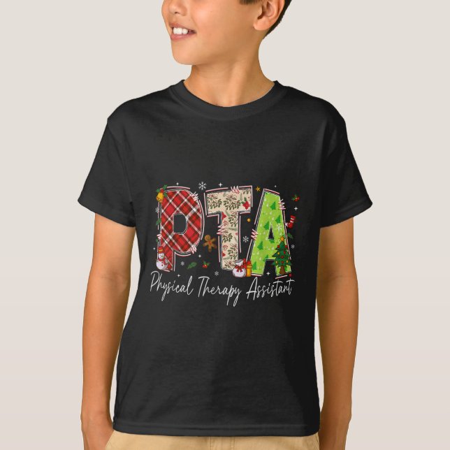Physiotherapie Therast Sofort Pta Santa Weihnachte T-Shirt (Vorderseite)