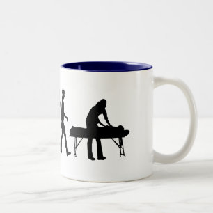 Physiotherapie trägt Therapeut-körperliche Zweifarbige Tasse