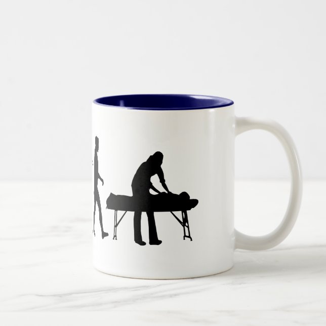 Physiotherapie trägt Therapeut-körperliche Zweifarbige Tasse (Rechts)