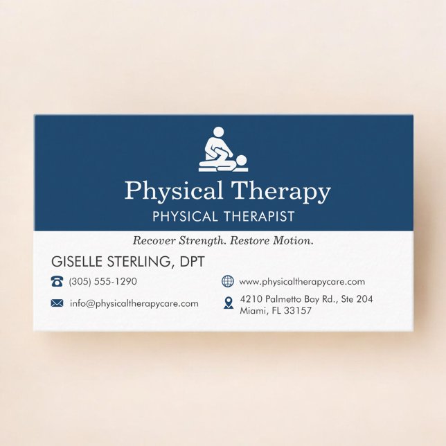 Physiotherapiepraxis  visitenkarte (Von Creator hochgeladen)