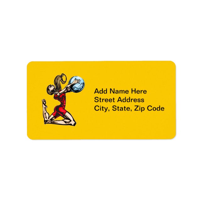 Physische Fitness Adressaufkleber (Vorne)