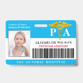 PHYSISCHE HILFE| Foto-ID des Krankenhauses Ausweis