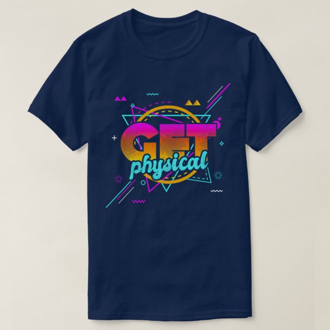 Physisches 80er-Workout T-Shirt (Design vorne)