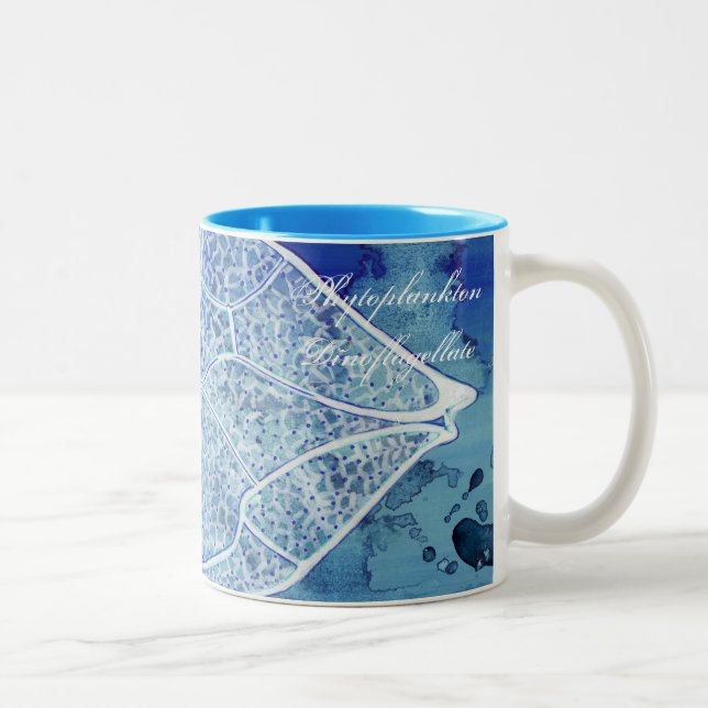 Phytoplankton-Tasse Zweifarbige Tasse (Rechts)