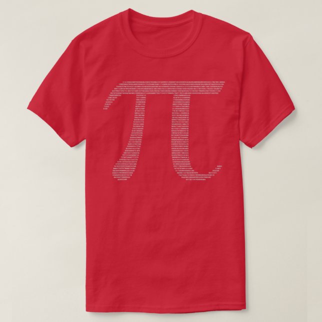 Pi314First2000DigitsOfPiMathForPiDay T-Shirt (Design vorne)