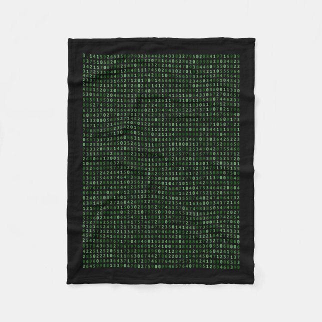 Pi 2025-stellige Zahlen: Cooles Design für Mathema Fleecedecke (Vorderseite)