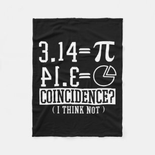 Pi 3.14 Math Happy 14. März Geburtstag Zufall Fleecedecke
