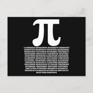 Pi 3.14 Math Irrational Number Math Gift Postkarte