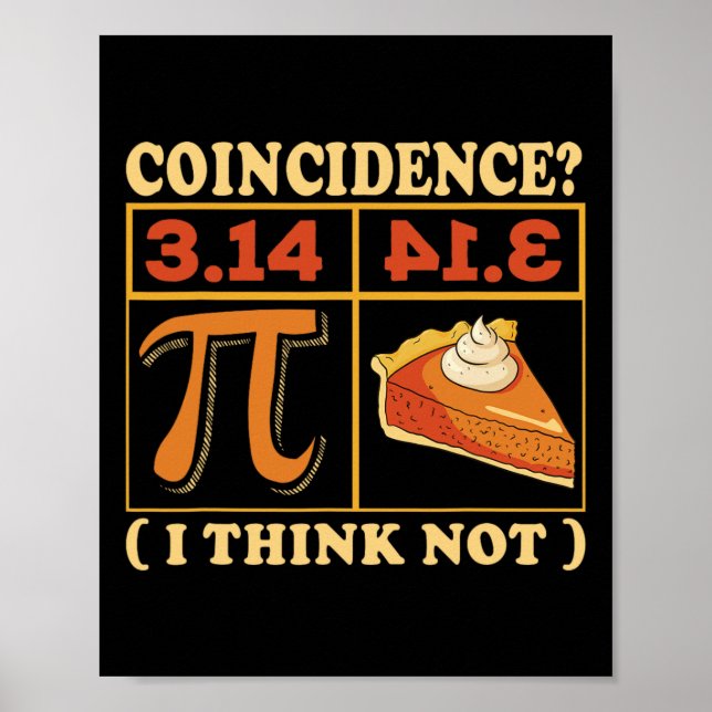 Pi 3.14 Pi Happy Pi Day Mathematik Lehrer Student Poster (Vorne)