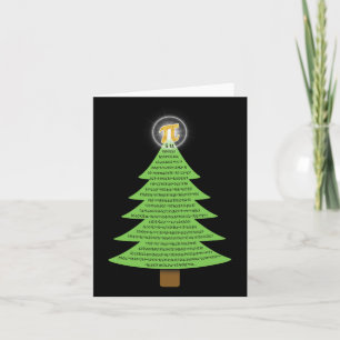 Pi 3.14 Weihnachtsbaum-Geschenk für Mathe-Liebhabe Karte