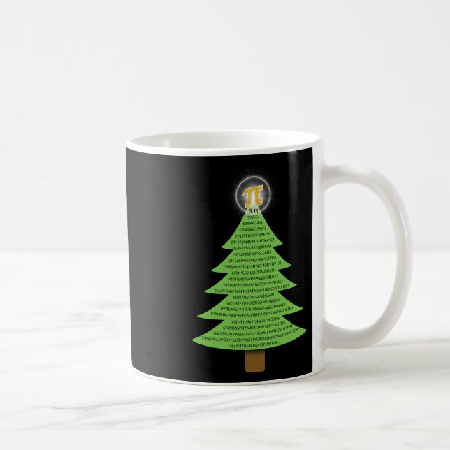 Pi 3.14 Weihnachtsbaumgeschenk für Mathe-Liebhaber Kaffeetasse (Rechts)