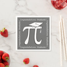 Pi Abschluss - Math Grad Themenpapier Napkins