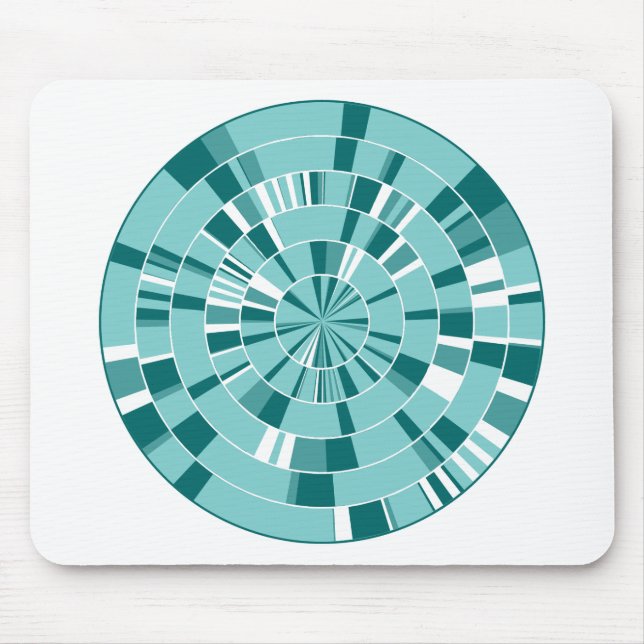 Pi Abstrakt 05 - auf Weiß Mousepad (Vorne)