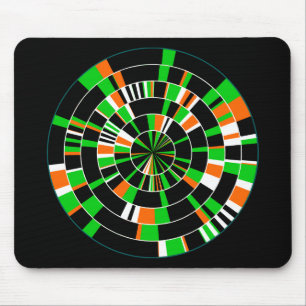 Pi Abstrakt 06 - auf schwarz Mousepad