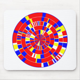 Pi Abstrakt - auf Weiß Mousepad