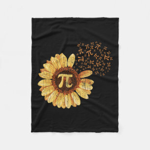 Pi Apparel Pi Day Sonnenblume Kleidung Math Funny Fleecedecke