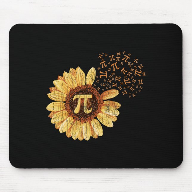 Pi Apparel Pi Day Sonnenblume Kleidung Math Funny  Mousepad (Vorne)