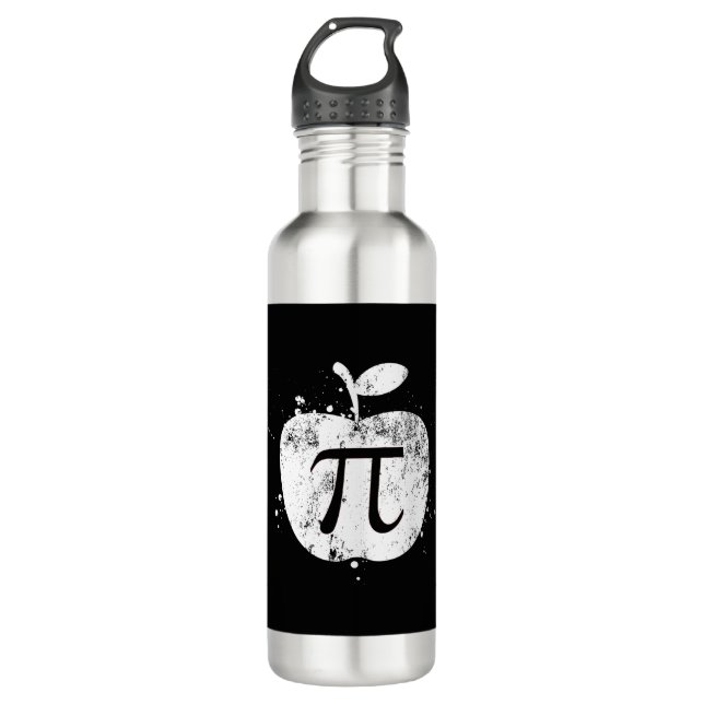 Pi Apple Pie Funny Edelstahlflasche (Vorderseite)