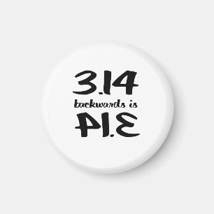 Pi Backwards ist Pie Magnet