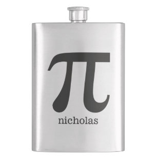Pi benutzerdefinierter Monogramm-Kolben Flachmann