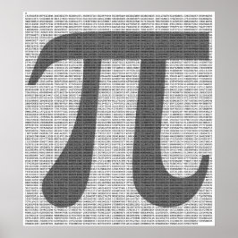 Pi bis 10.000 Ziffern Poster drucken