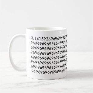 Pi bis zur 69. Ziffer Tasse
