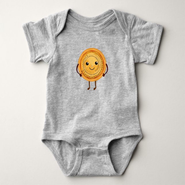 Pi, Cartoon Pie Baby Strampler (Vorderseite)