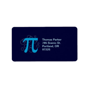 Pi Circles Adressaufkleber