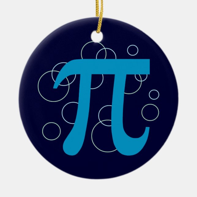 Pi Circles Keramikornament (Vorne)
