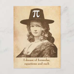 Pi-Dame Träume Postkarte
