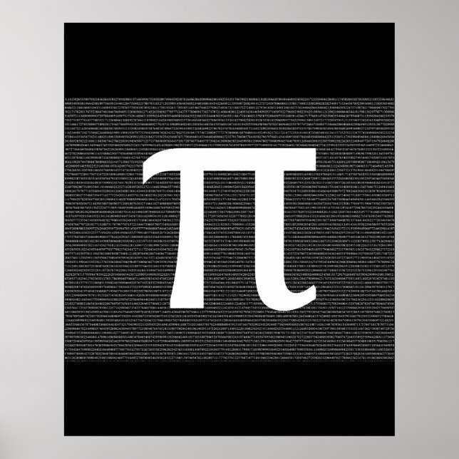 Pi - Das irrationale, mathematisch konstante Poste Poster (Vorne)