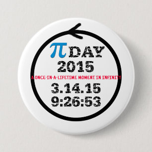 Pi Day 2015 - Taste für Feiern Button
