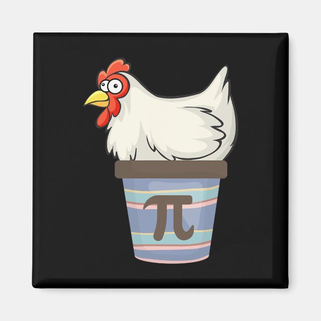 Pi Day 2025 Math Lover Mathematics Chicken Pot Pie Magnet (Vorne)